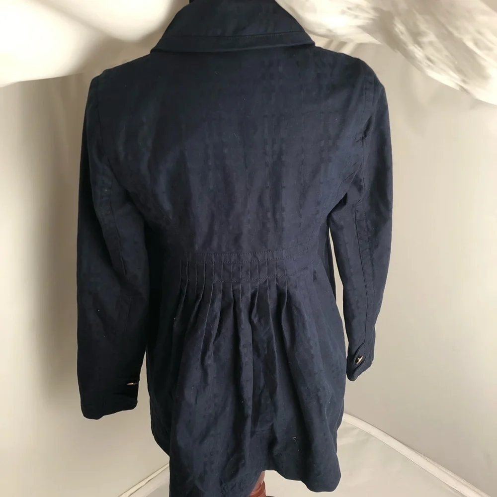 Juicy Couture navy blue princess pea coat M